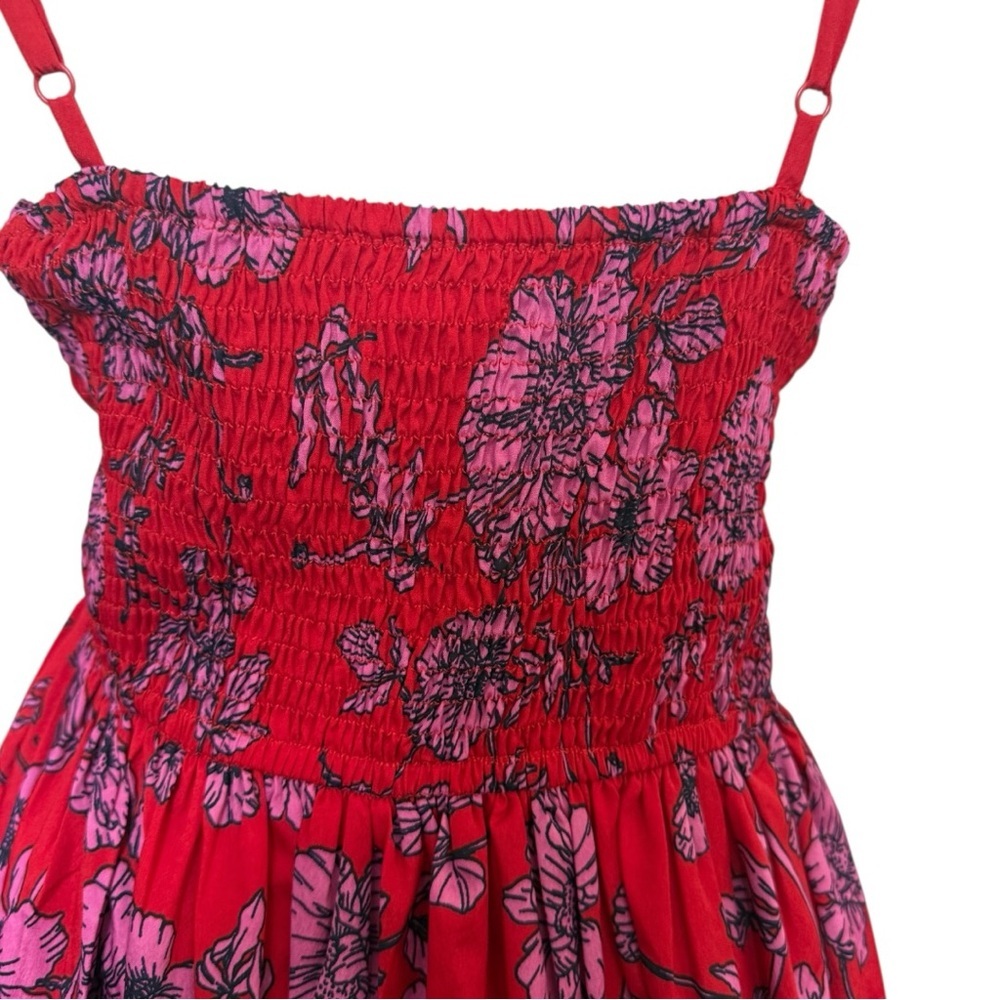Active Seller! Band of the Free Red Floral Sundress Large Women's Dress - Picture 4 of 5